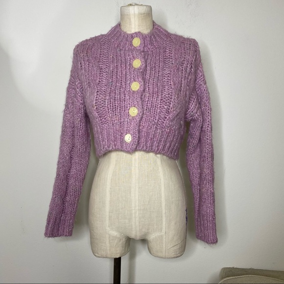 UO Cameron Cable Knit Cardigan - Picture 5 of 8